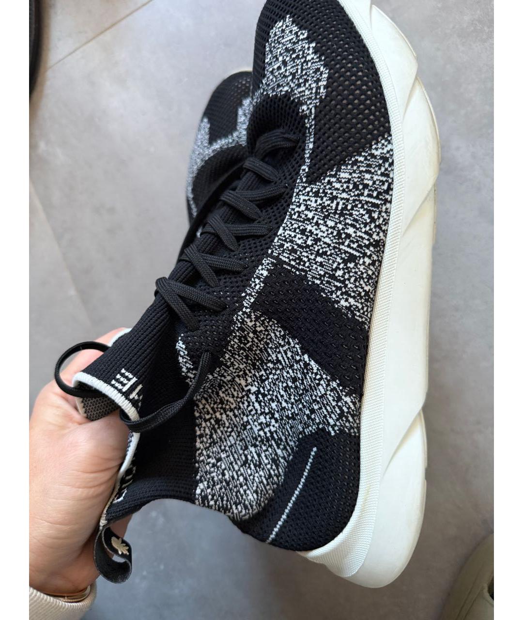 CHRISTIAN DIOR Черные текстильные высокие кроссовки / кеды, фото 3