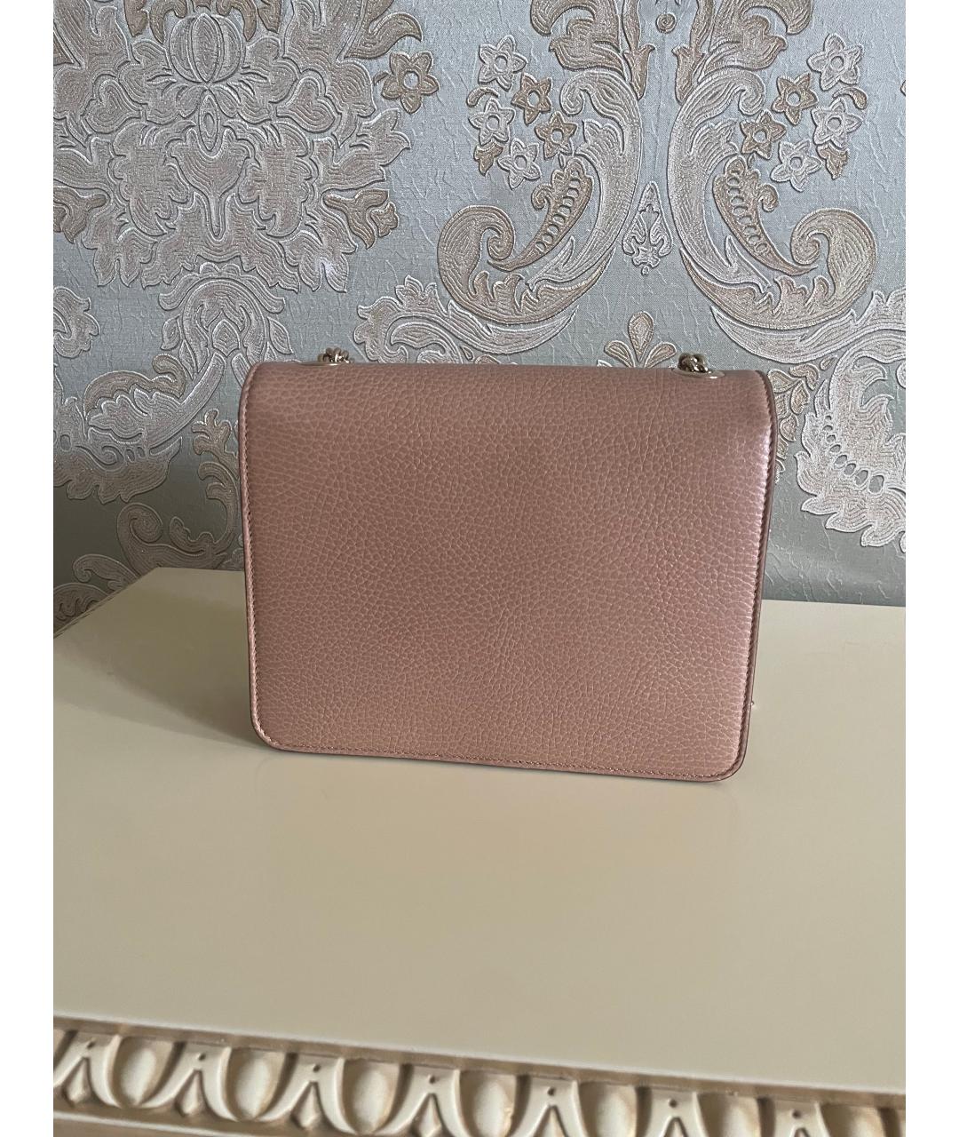 GUCCI Бежевая кожаная сумка через плечо, фото 3