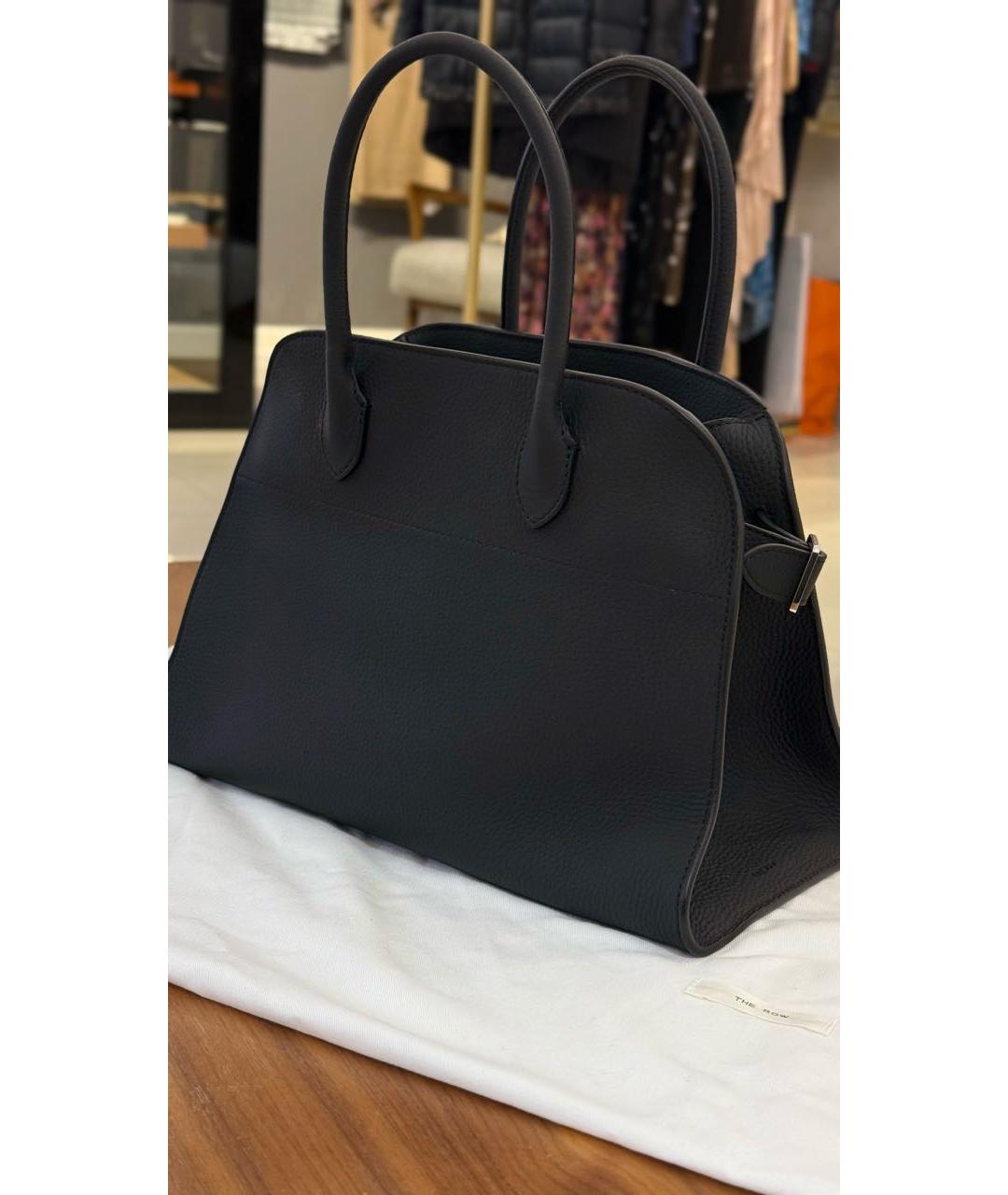 THE ROW Черная кожаная сумка тоут, фото 2