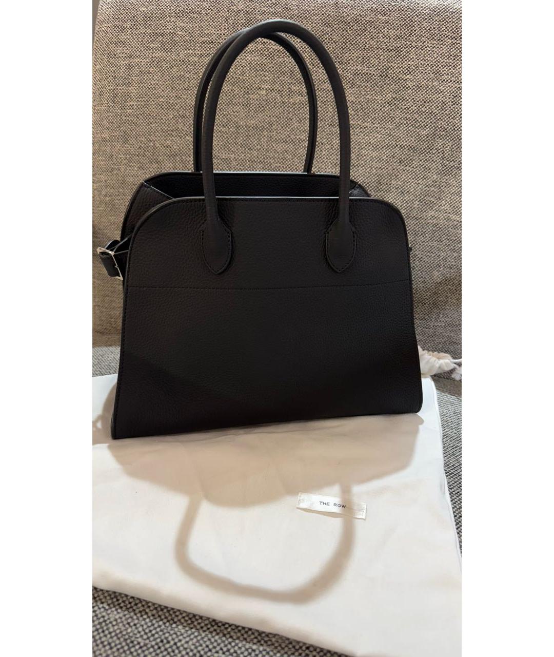 THE ROW Черная кожаная сумка тоут, фото 5