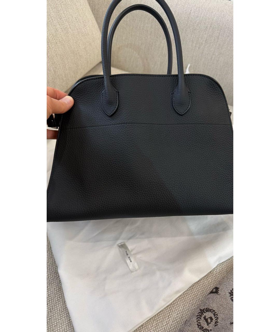 THE ROW Черная кожаная сумка тоут, фото 3