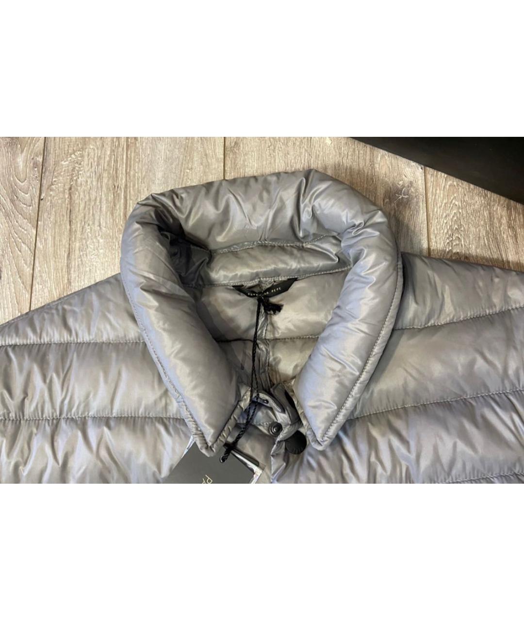 PATRIZIA PEPE Серый полиэстеровый пуховик, фото 5