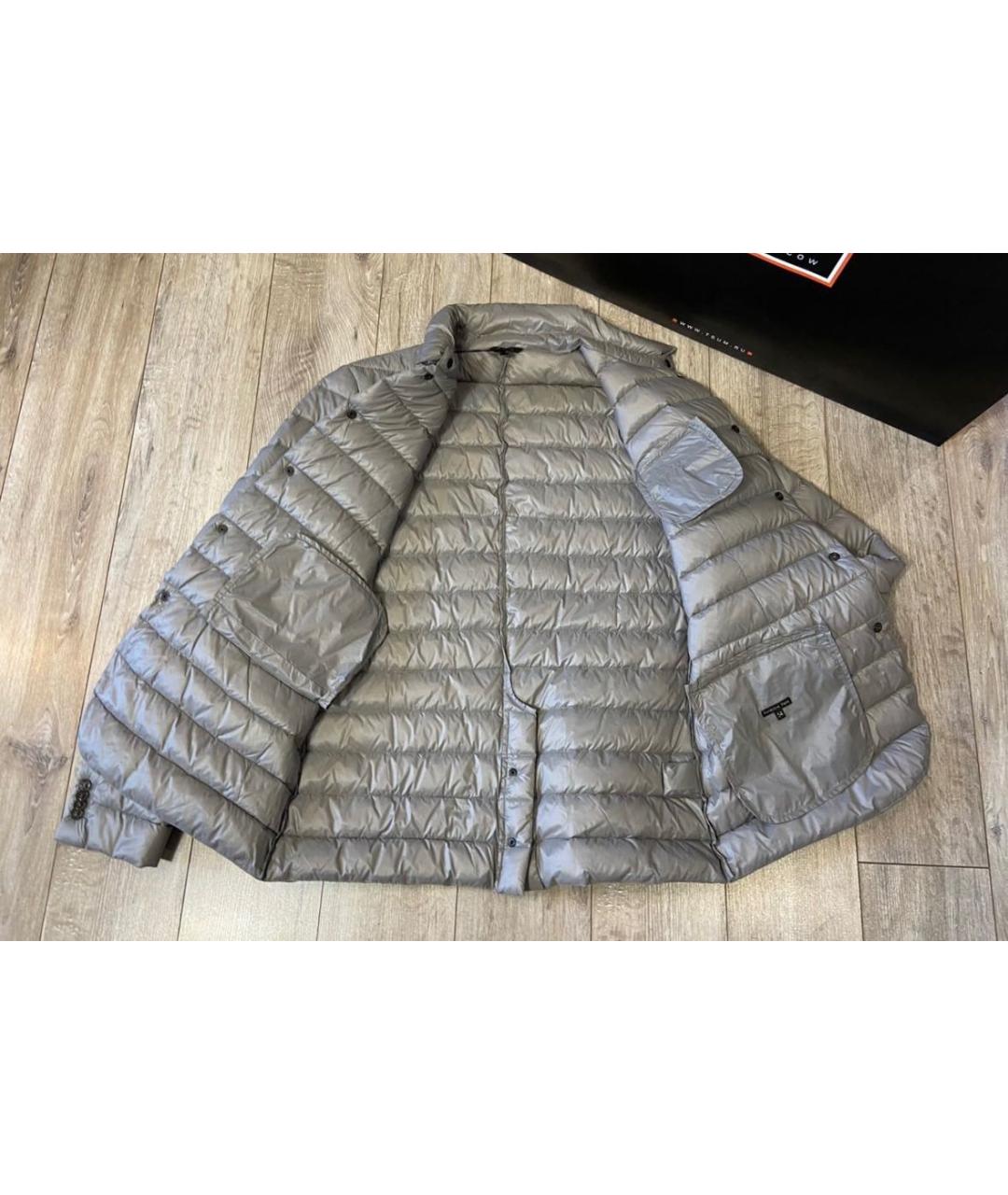 PATRIZIA PEPE Серый полиэстеровый пуховик, фото 4
