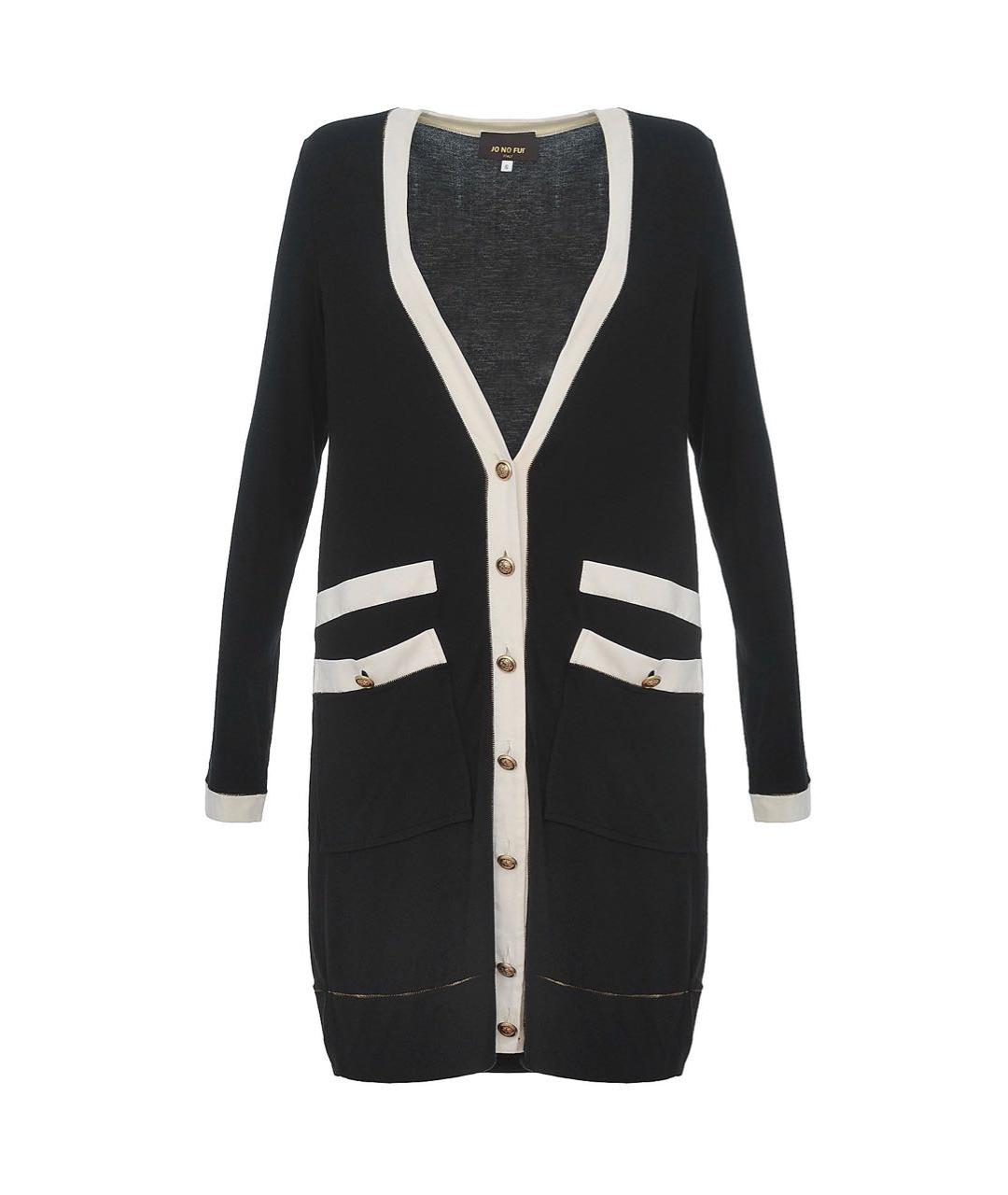 JO NO FUI Черный кардиган, фото 1