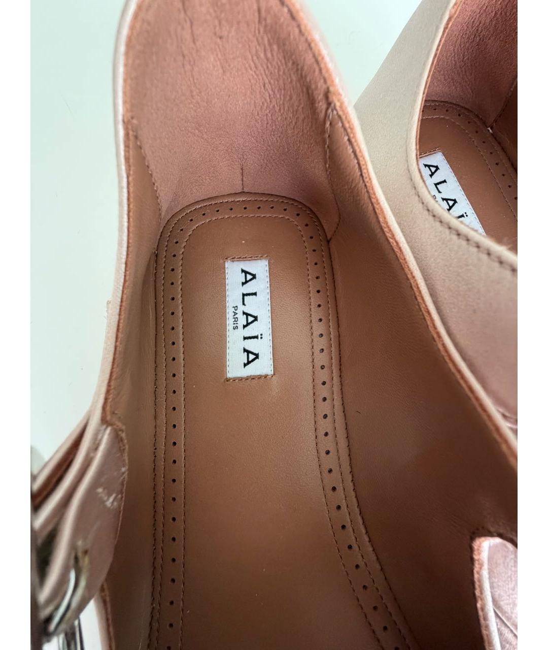 ALAIA Розовые текстильные балетки, фото 6