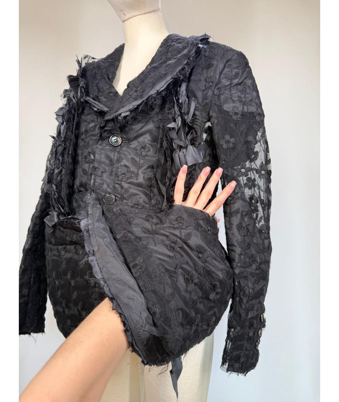 COMME DES GARÇONS Черный полиэстеровый жакет/пиджак, фото 4