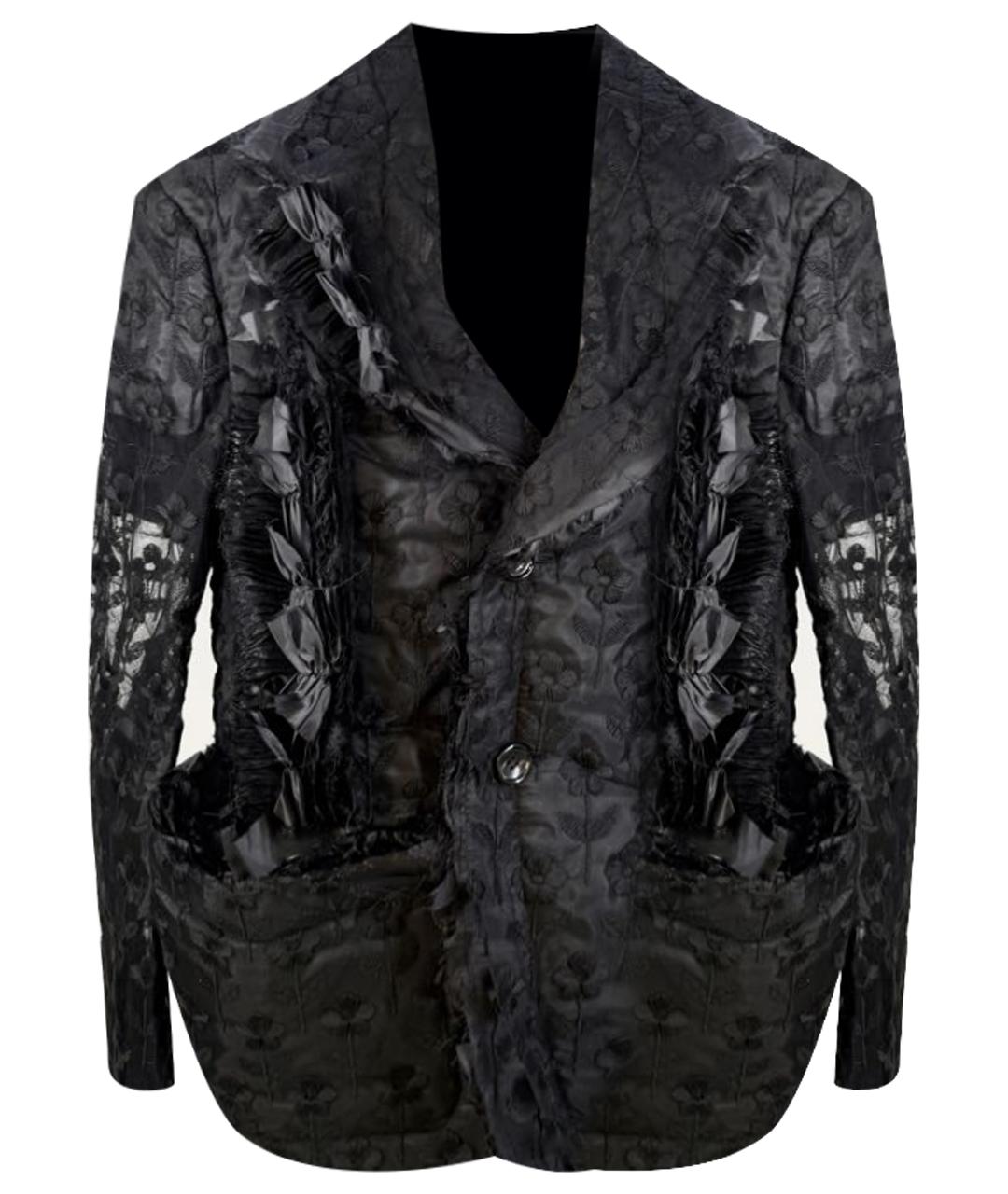 COMME DES GARÇONS Черный полиэстеровый жакет/пиджак, фото 1