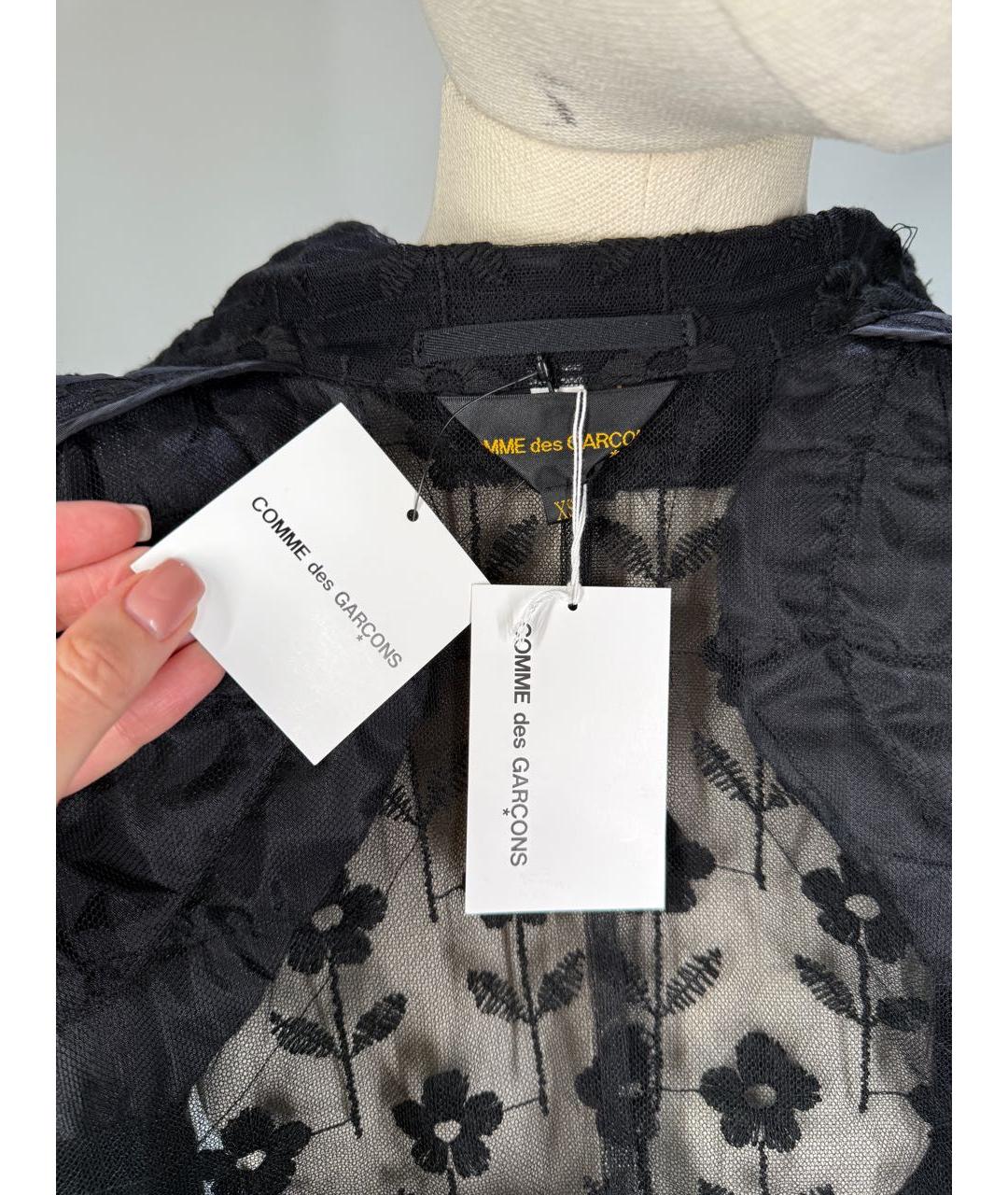 COMME DES GARÇONS Черный полиэстеровый жакет/пиджак, фото 7