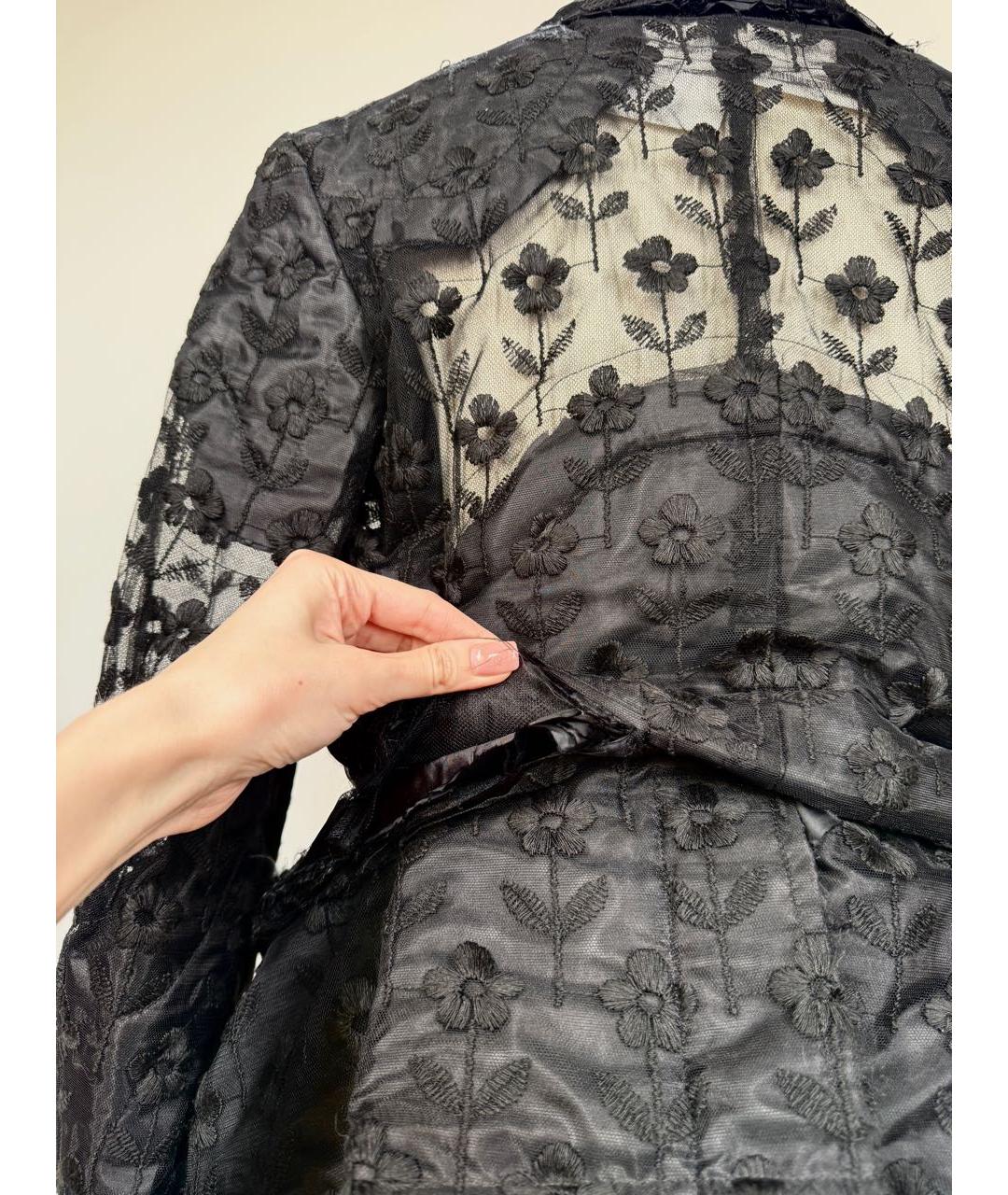 COMME DES GARÇONS Черный полиэстеровый жакет/пиджак, фото 6