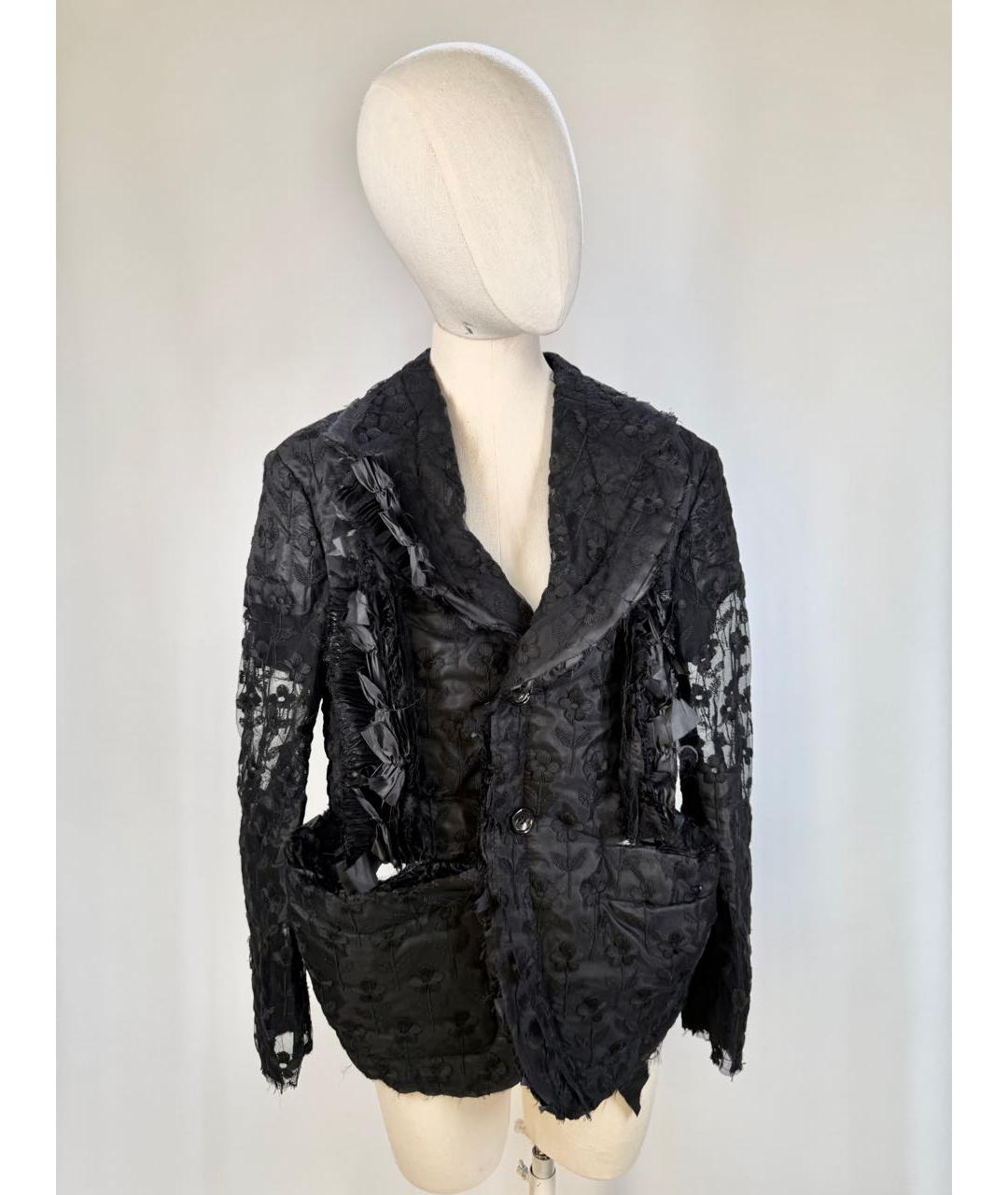 COMME DES GARÇONS Черный полиэстеровый жакет/пиджак, фото 9