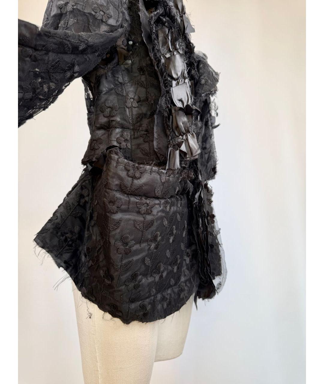 COMME DES GARÇONS Черный полиэстеровый жакет/пиджак, фото 5