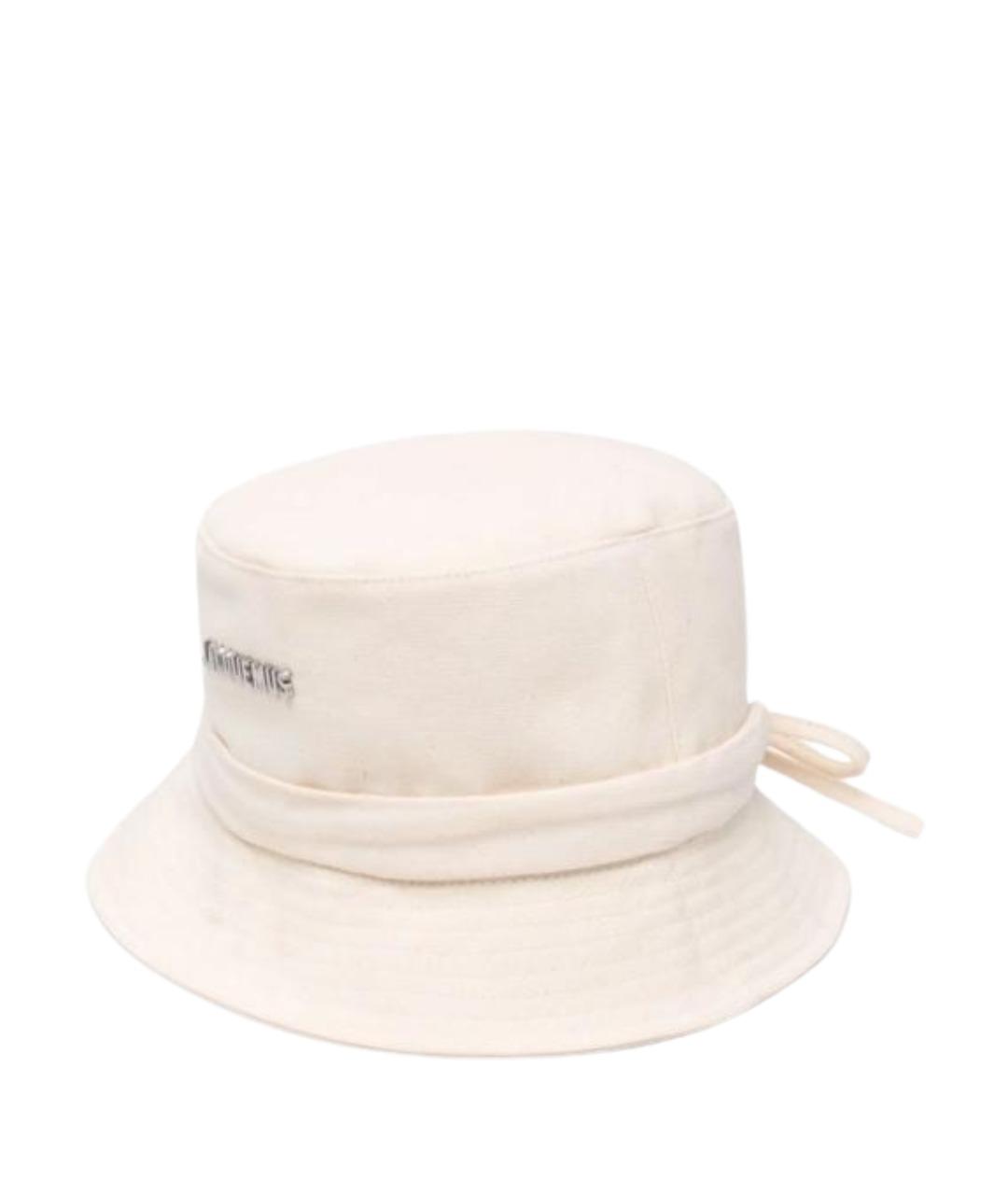 JACQUEMUS Бежевая хлопковая панама, фото 1