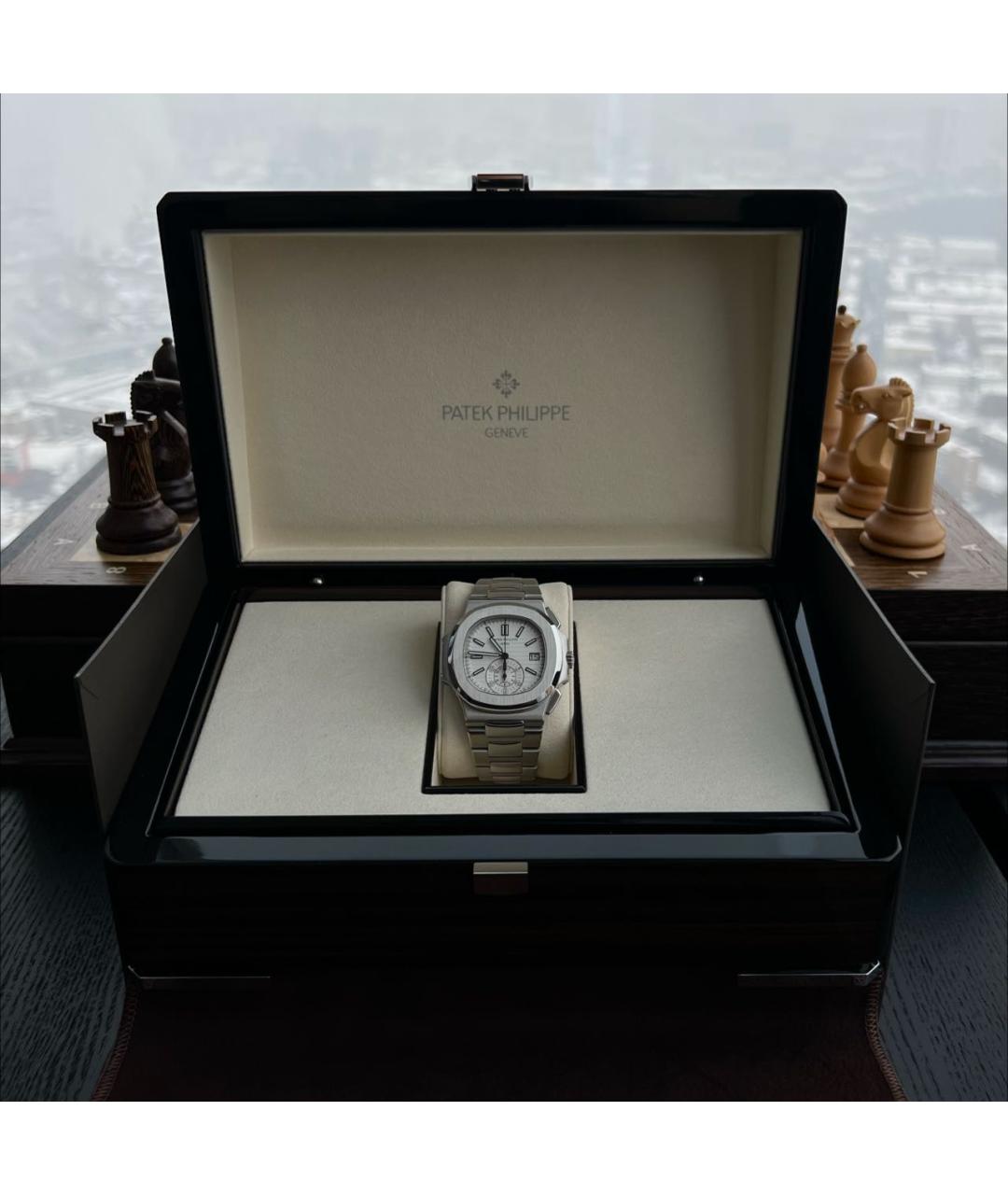 PATEK PHILIPPE Серебряные металлические часы, фото 3