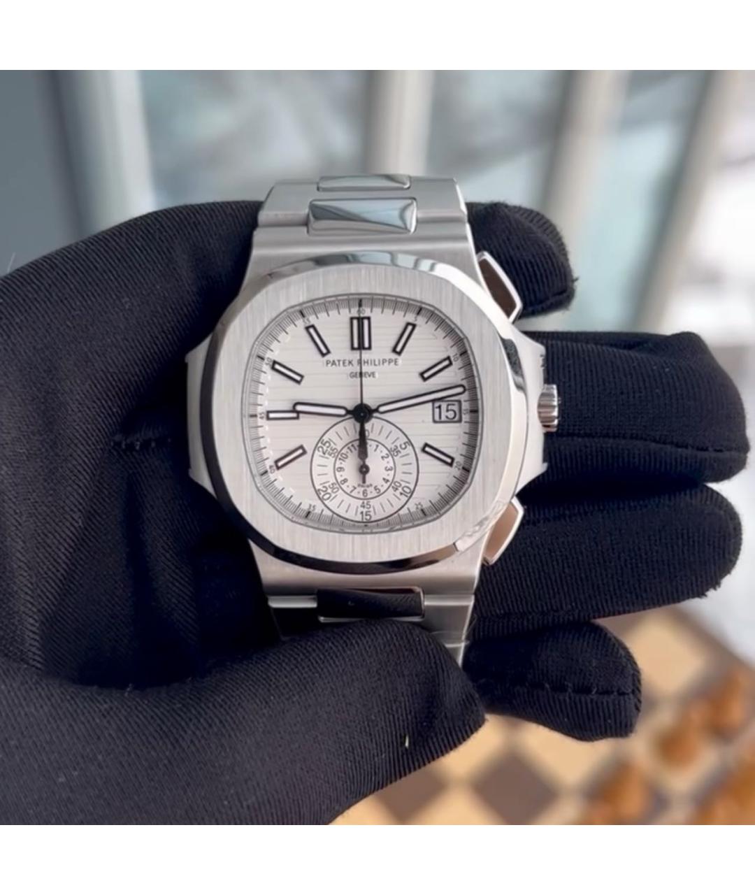 PATEK PHILIPPE Серебряные металлические часы, фото 4