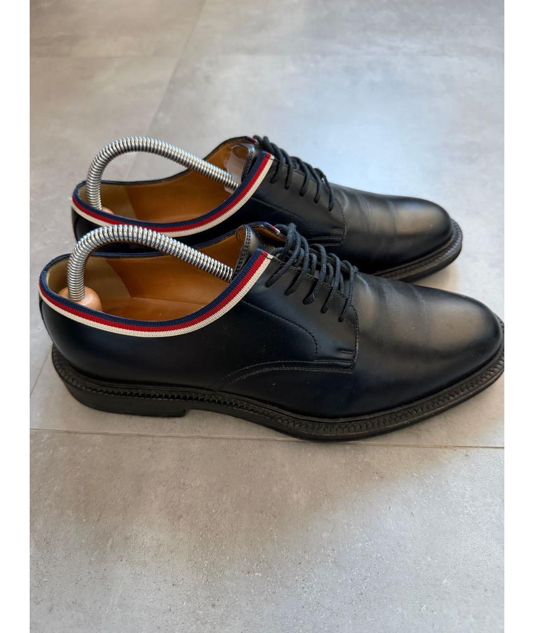 GUCCI Черные кожаные туфли, фото 8