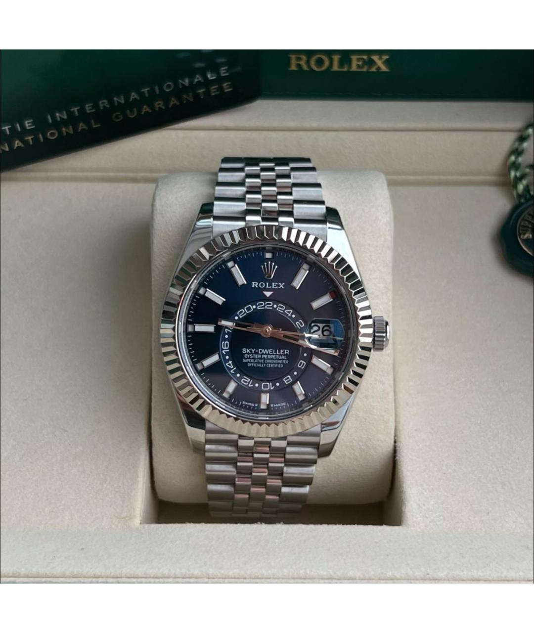 ROLEX Серебряные металлические часы, фото 5