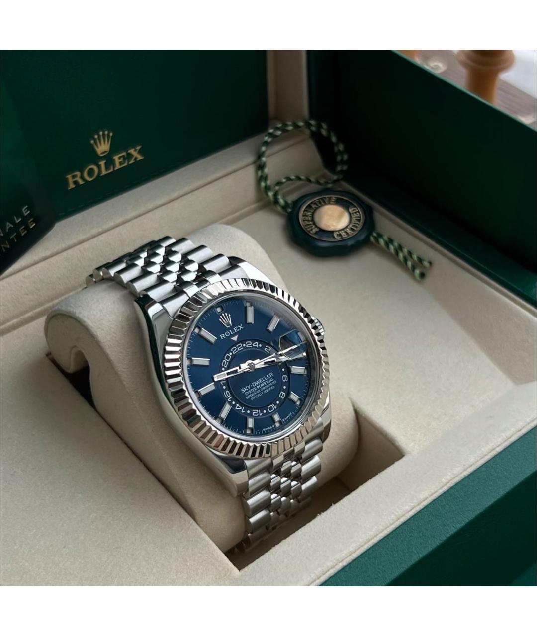 ROLEX Серебряные металлические часы, фото 3