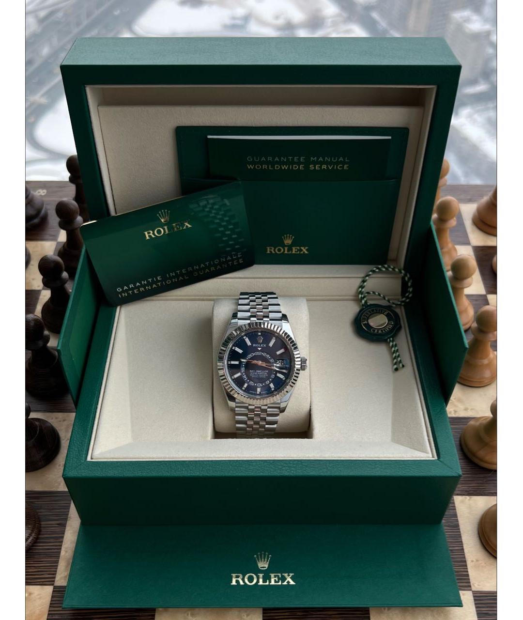 ROLEX Серебряные металлические часы, фото 2