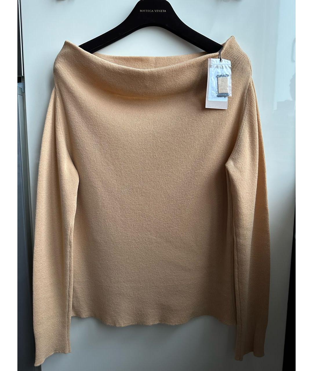 BOTTEGA VENETA Оранжевый кашемировый джемпер / свитер, фото 8