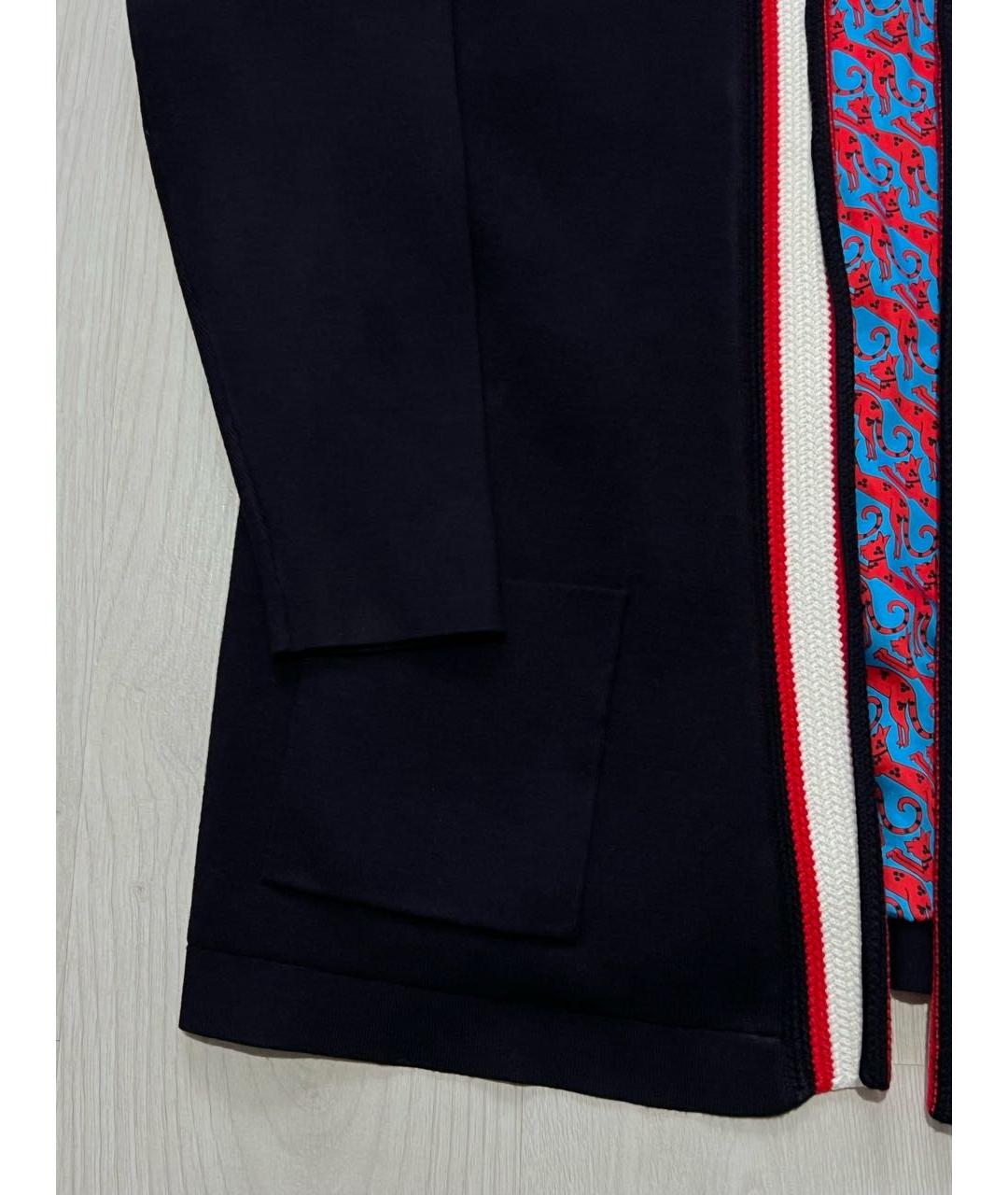 SANDRO Темно-синий вискозный кардиган, фото 6
