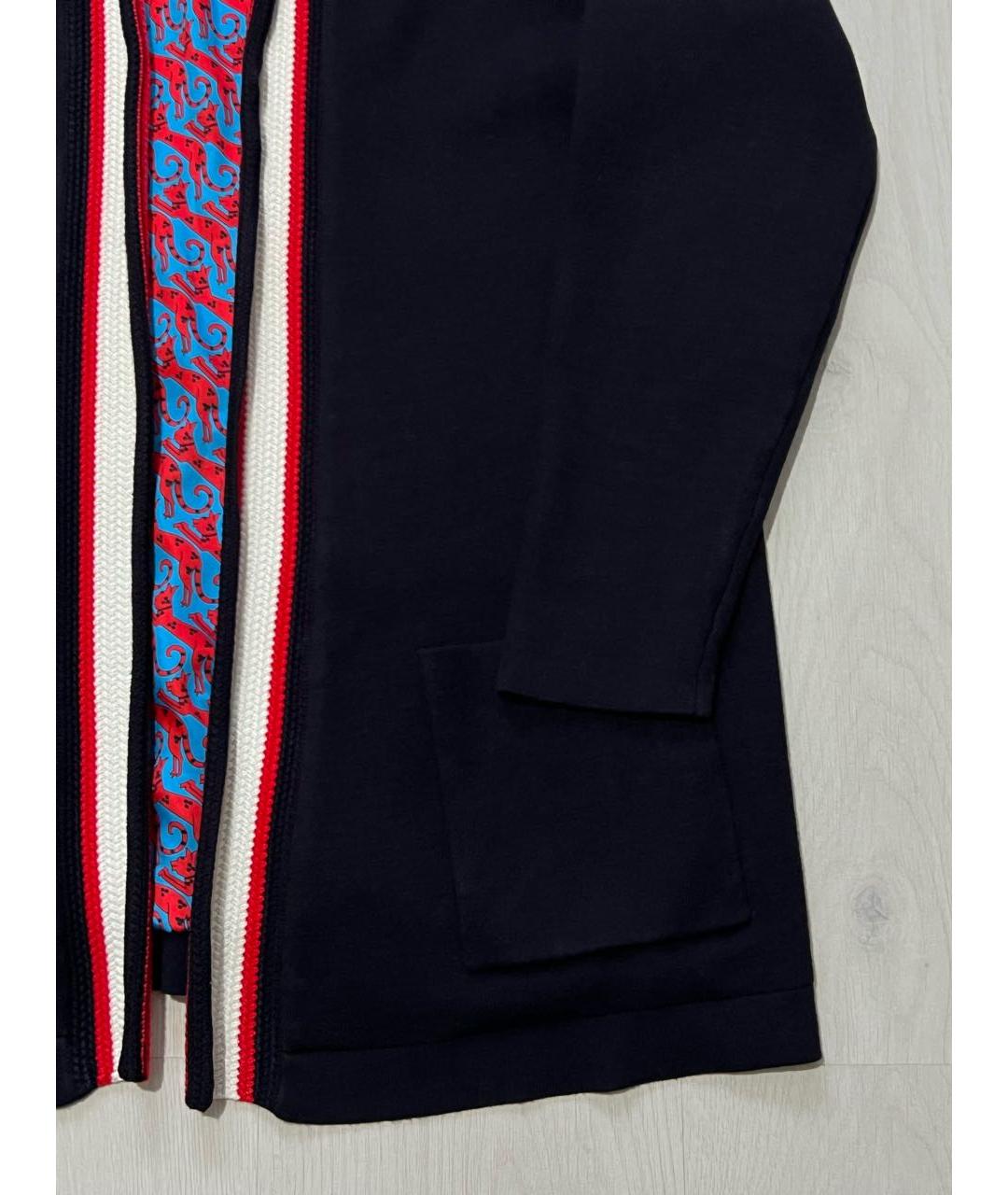 SANDRO Темно-синий вискозный кардиган, фото 5