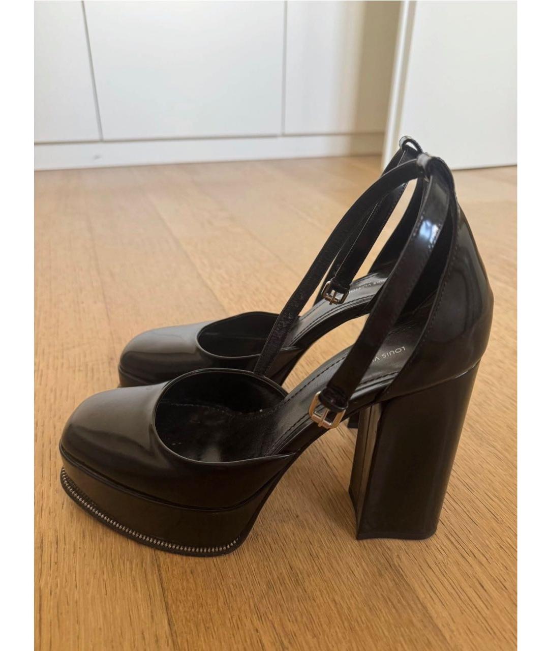 LOUIS VUITTON Черные туфли из лакированной кожи, фото 3