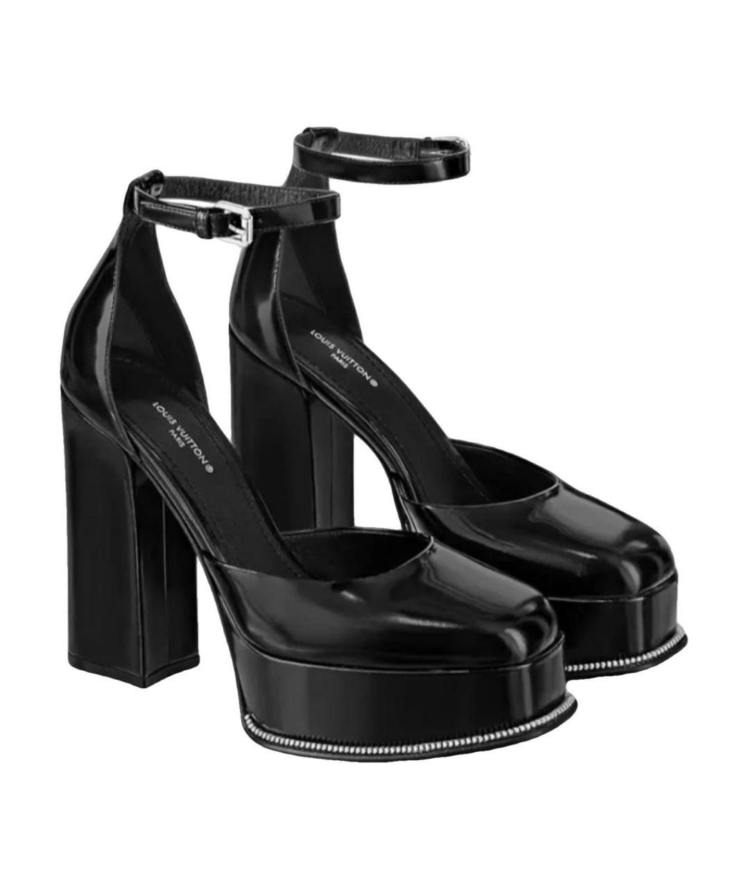 LOUIS VUITTON Черные туфли из лакированной кожи, фото 7