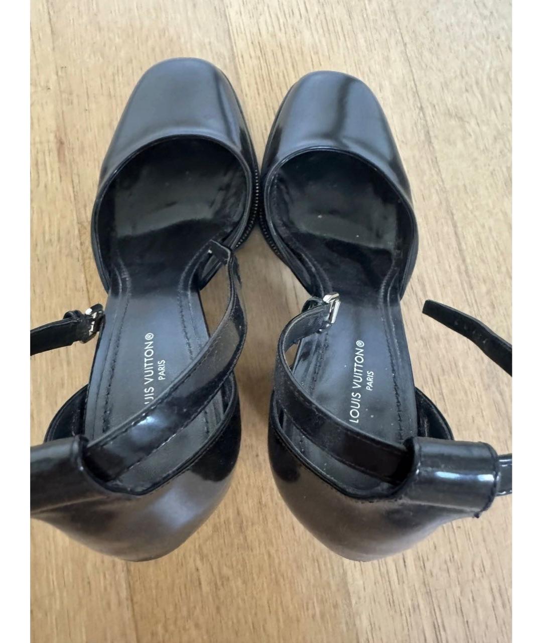LOUIS VUITTON Черные туфли из лакированной кожи, фото 5