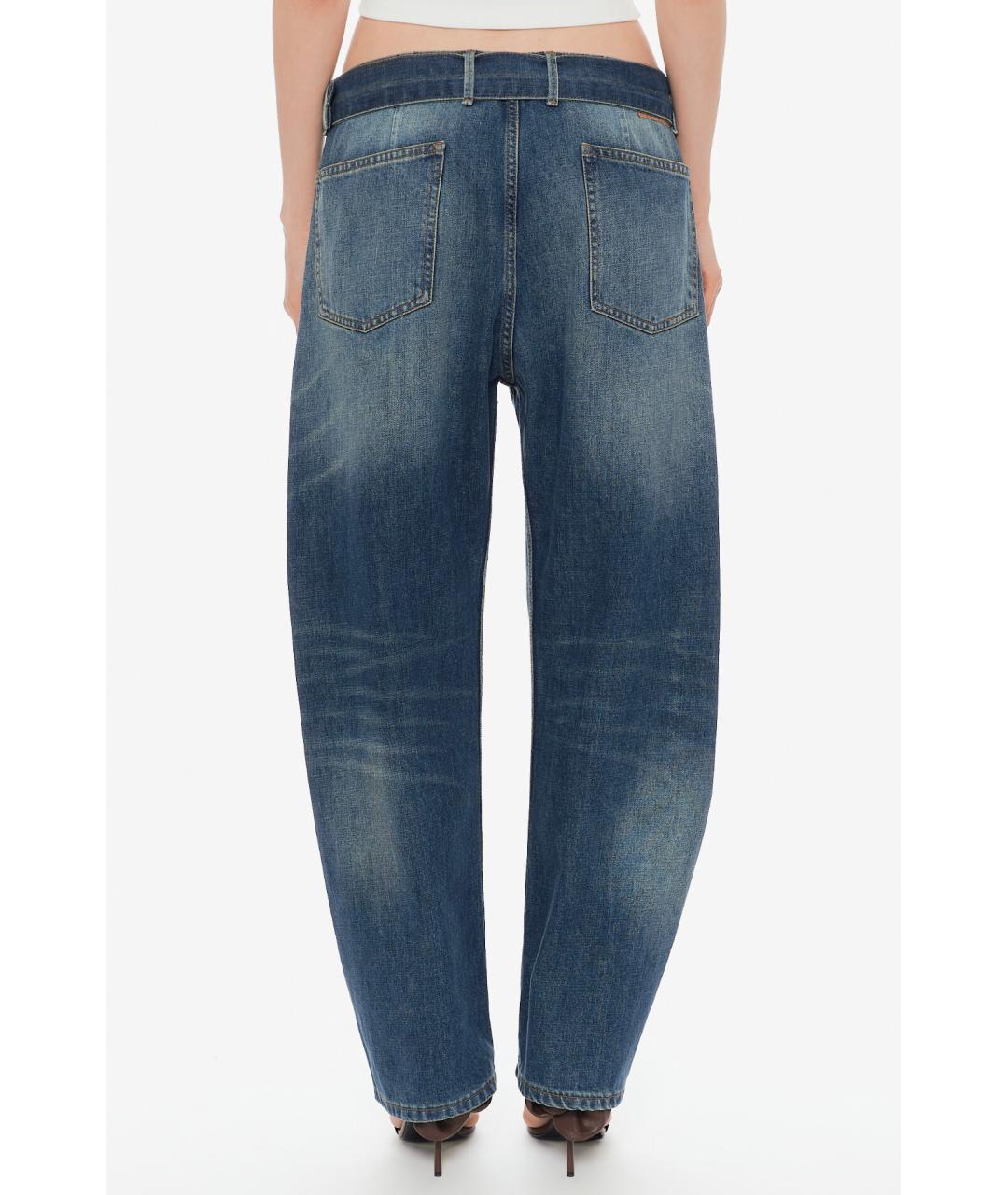 MAGDA BUTRYM Темно-синие хлопковые джинсы слим, фото 5