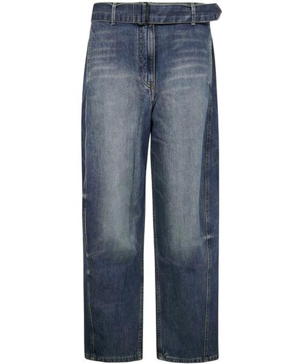 MAGDA BUTRYM Темно-синие хлопковые джинсы слим, фото 1