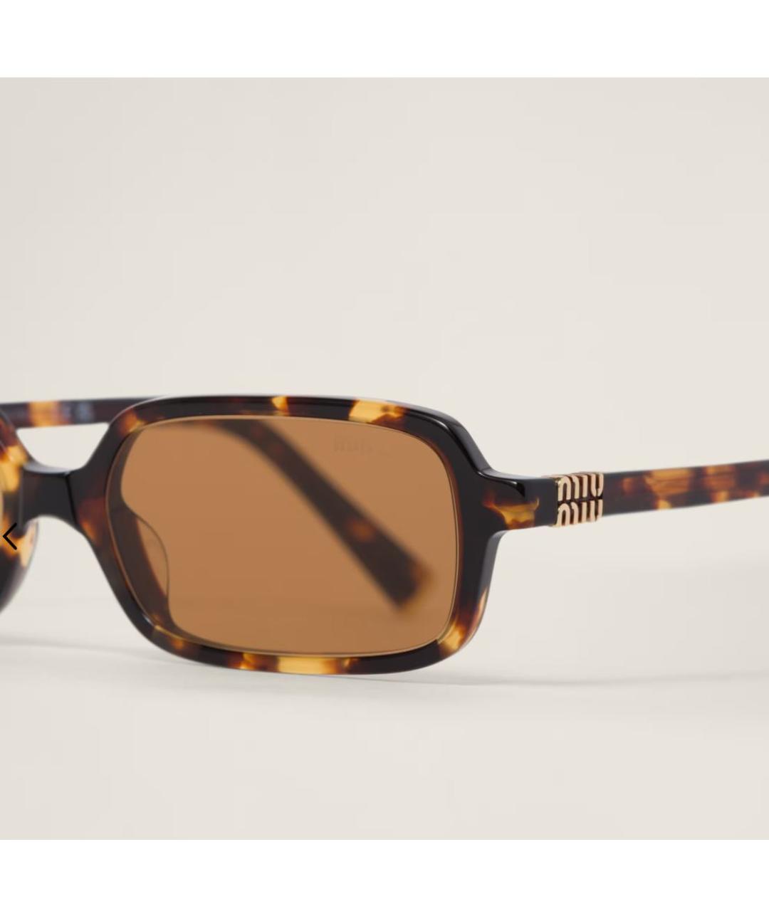 MIU MIU Коричневые солнцезащитные очки, фото 3