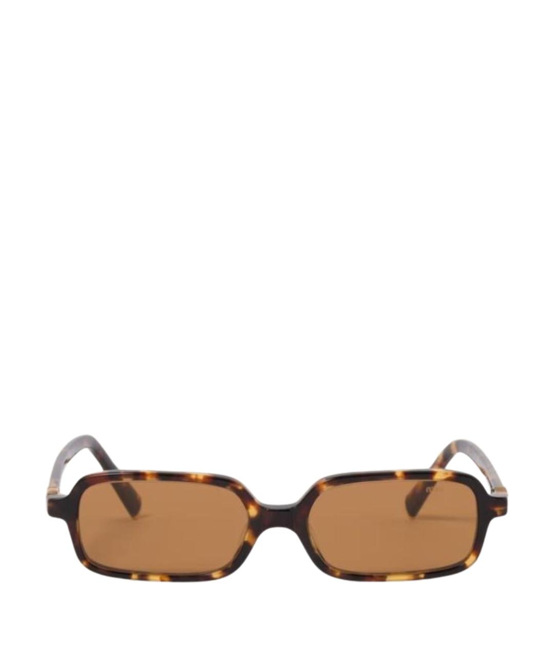 MIU MIU Коричневые солнцезащитные очки, фото 1