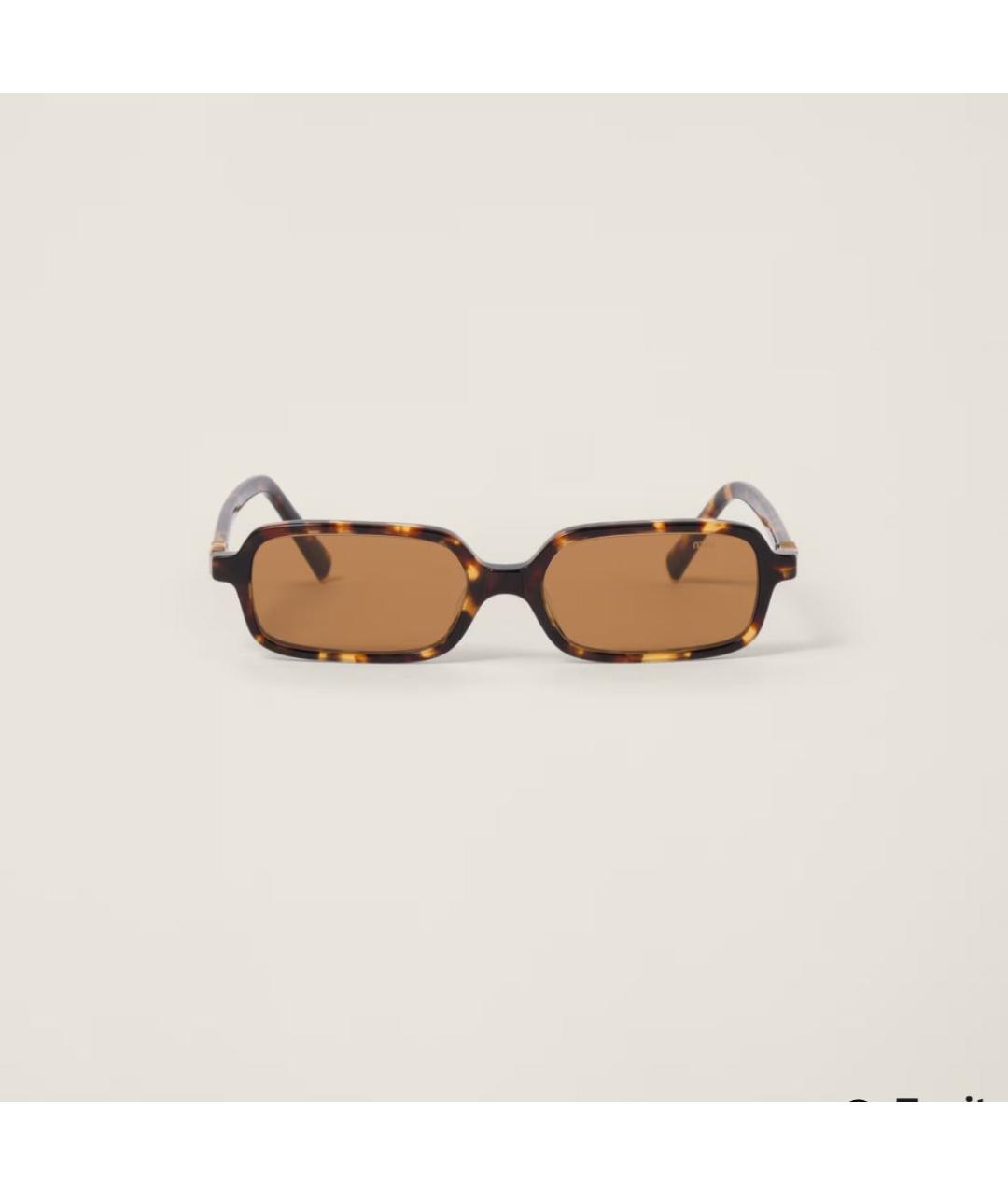 MIU MIU Коричневые солнцезащитные очки, фото 4