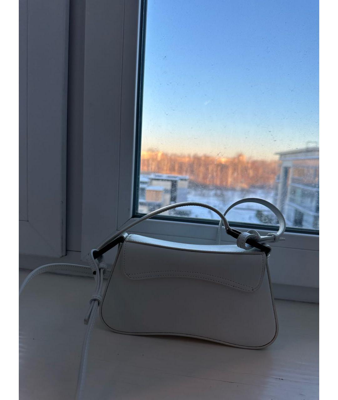 EMPORIO ARMANI Белая сумка через плечо из искусственной кожи, фото 2