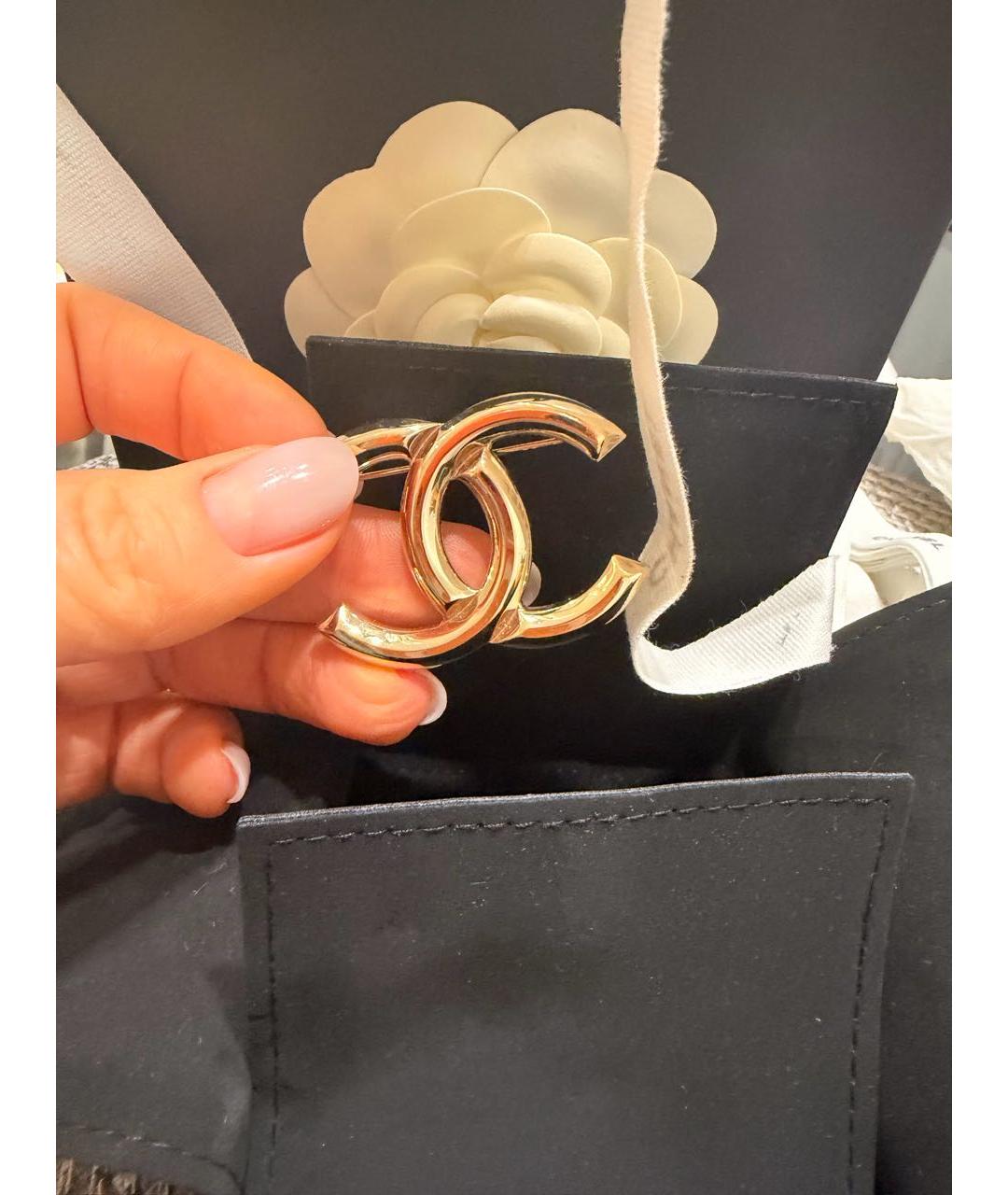 CHANEL Серая с серебряным покрытием булавка / брошь, фото 2