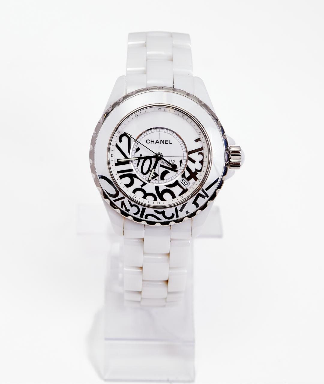 CHANEL Белые керамические часы, фото 5