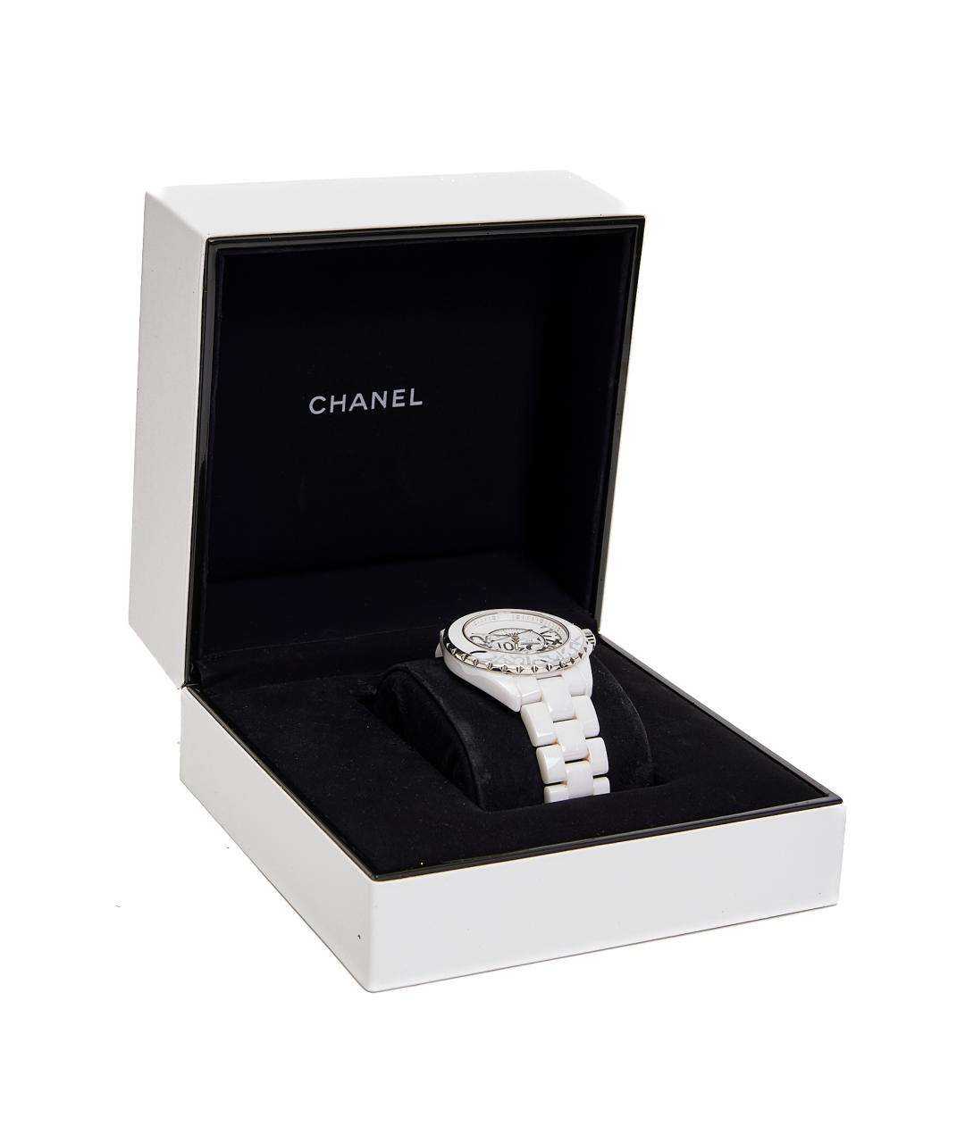 CHANEL Белые керамические часы, фото 3