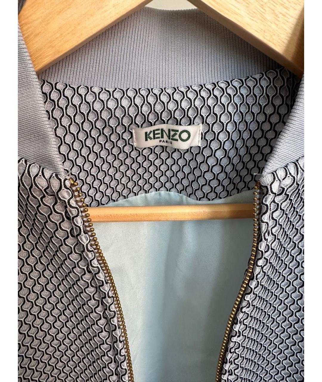 KENZO Голубой полиэстеровый костюм с юбками, фото 3