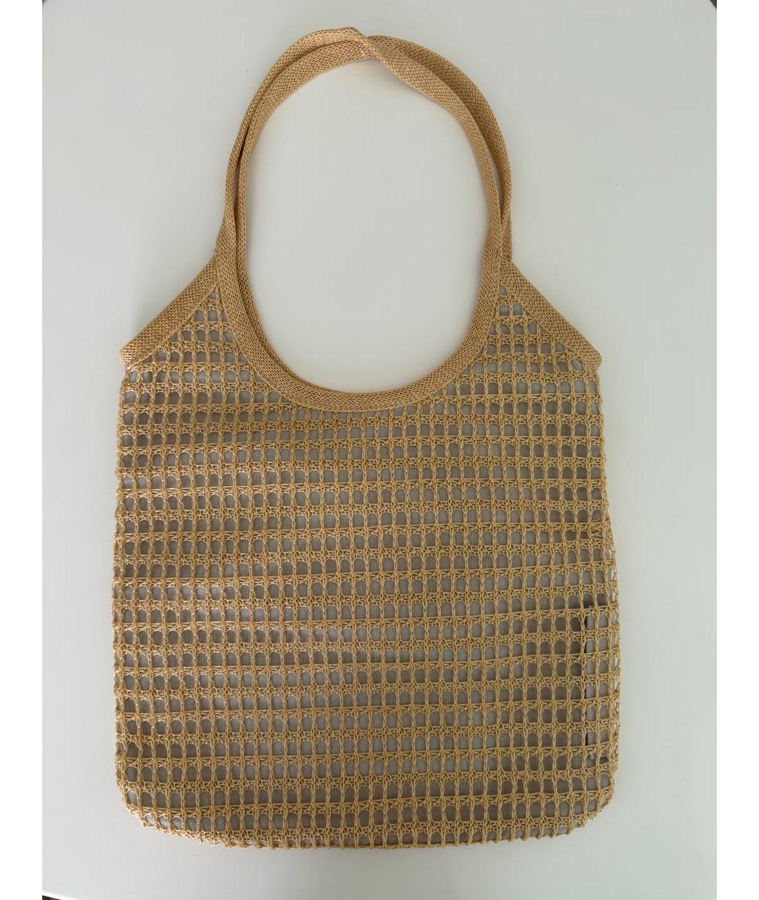 MIU MIU Бежевая пляжная сумка, фото 3