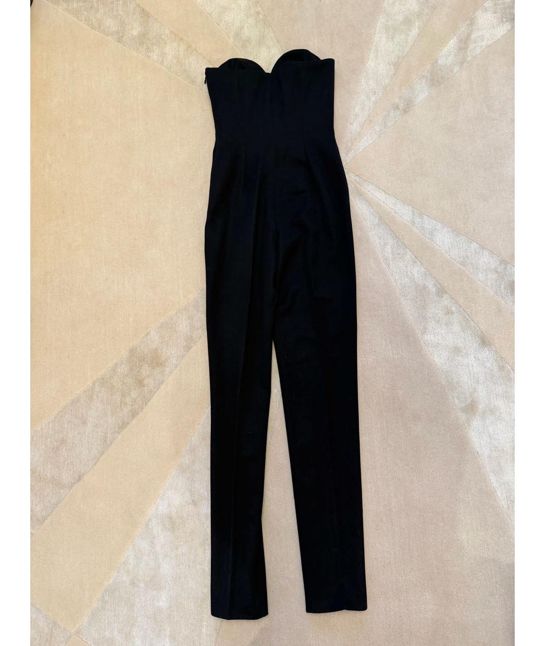 SAINT LAURENT Черный шерстяной комбинезон, фото 3