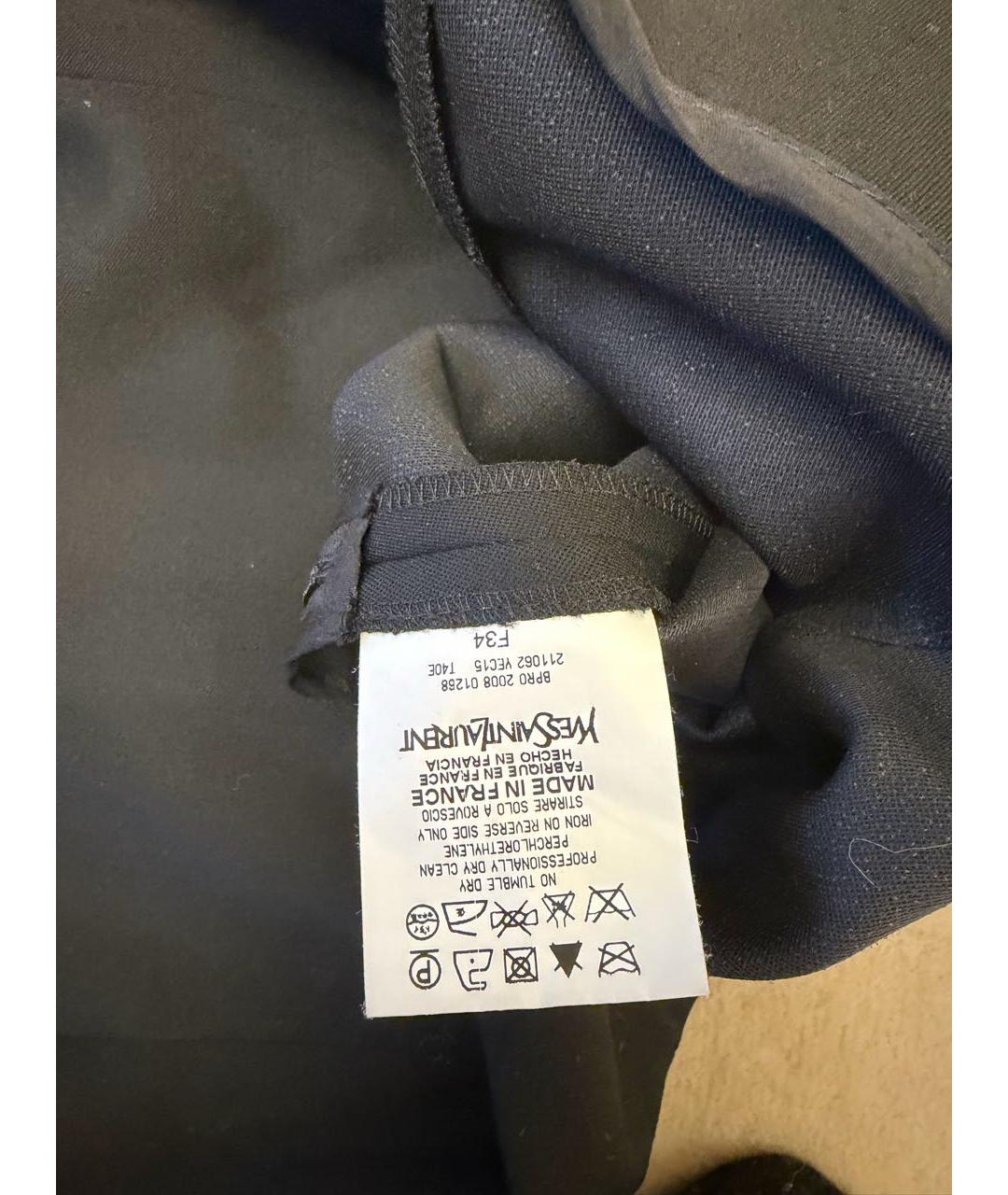 SAINT LAURENT Черный шерстяной комбинезон, фото 5