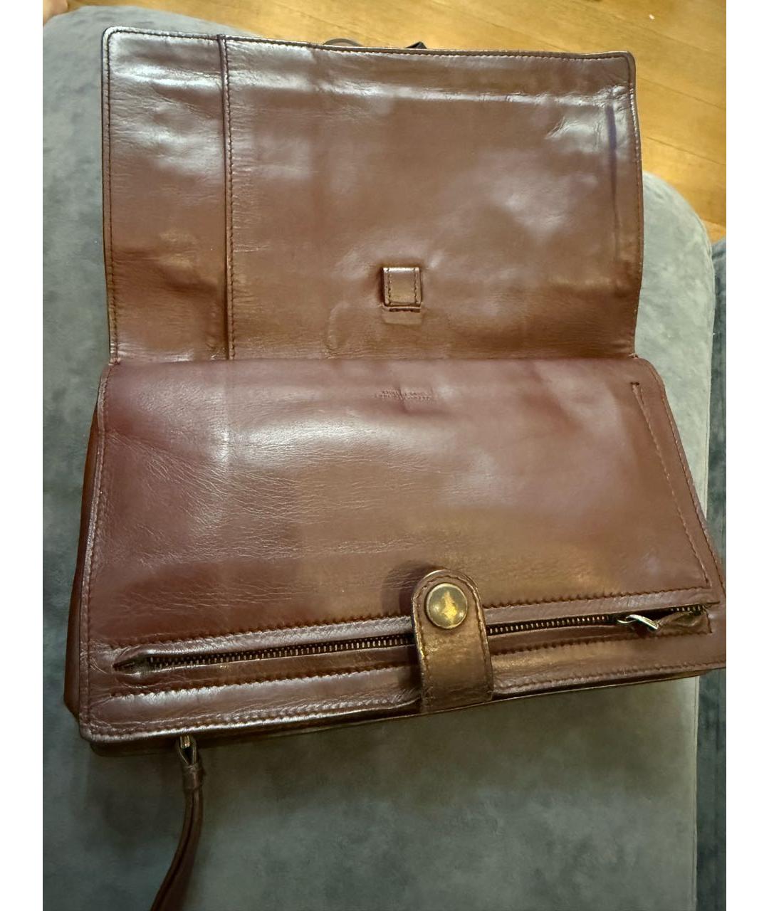 BOTTEGA VENETA Кожаная барсетка, фото 6