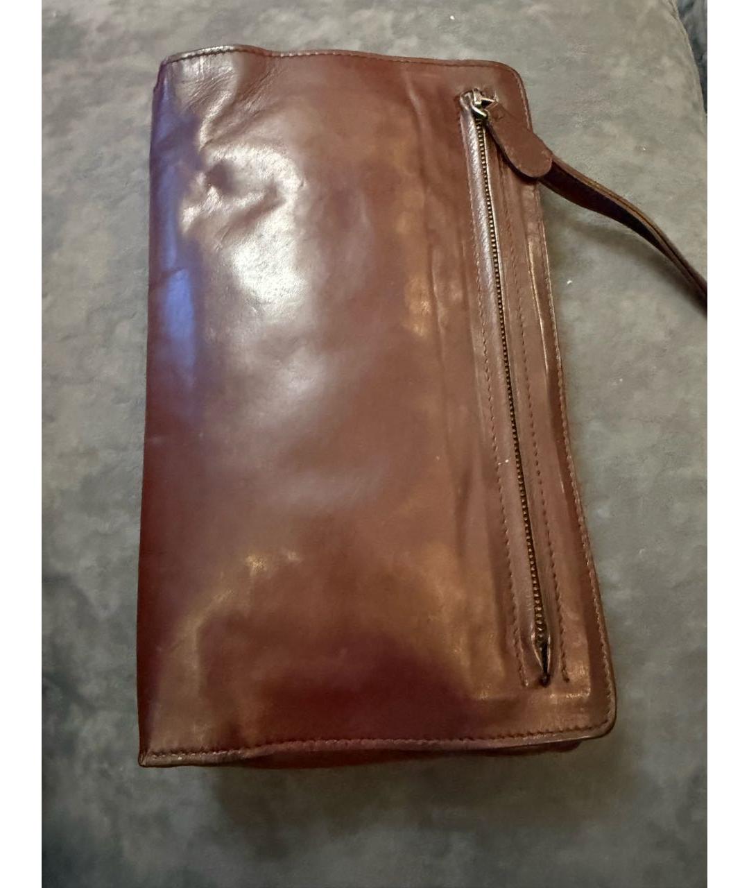 BOTTEGA VENETA Кожаная барсетка, фото 5