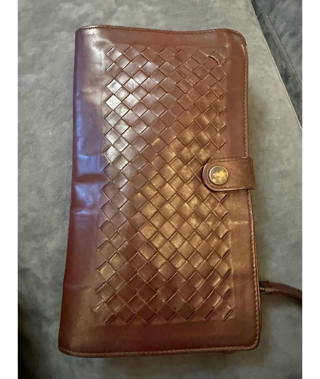 BOTTEGA VENETA Кожаная барсетка, фото 2