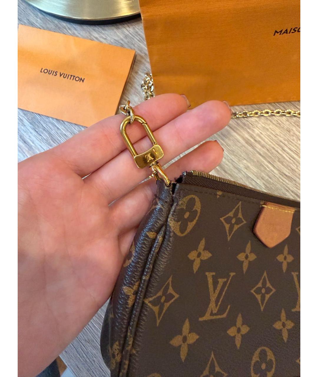 LOUIS VUITTON Коричневая сумка через плечо, фото 8