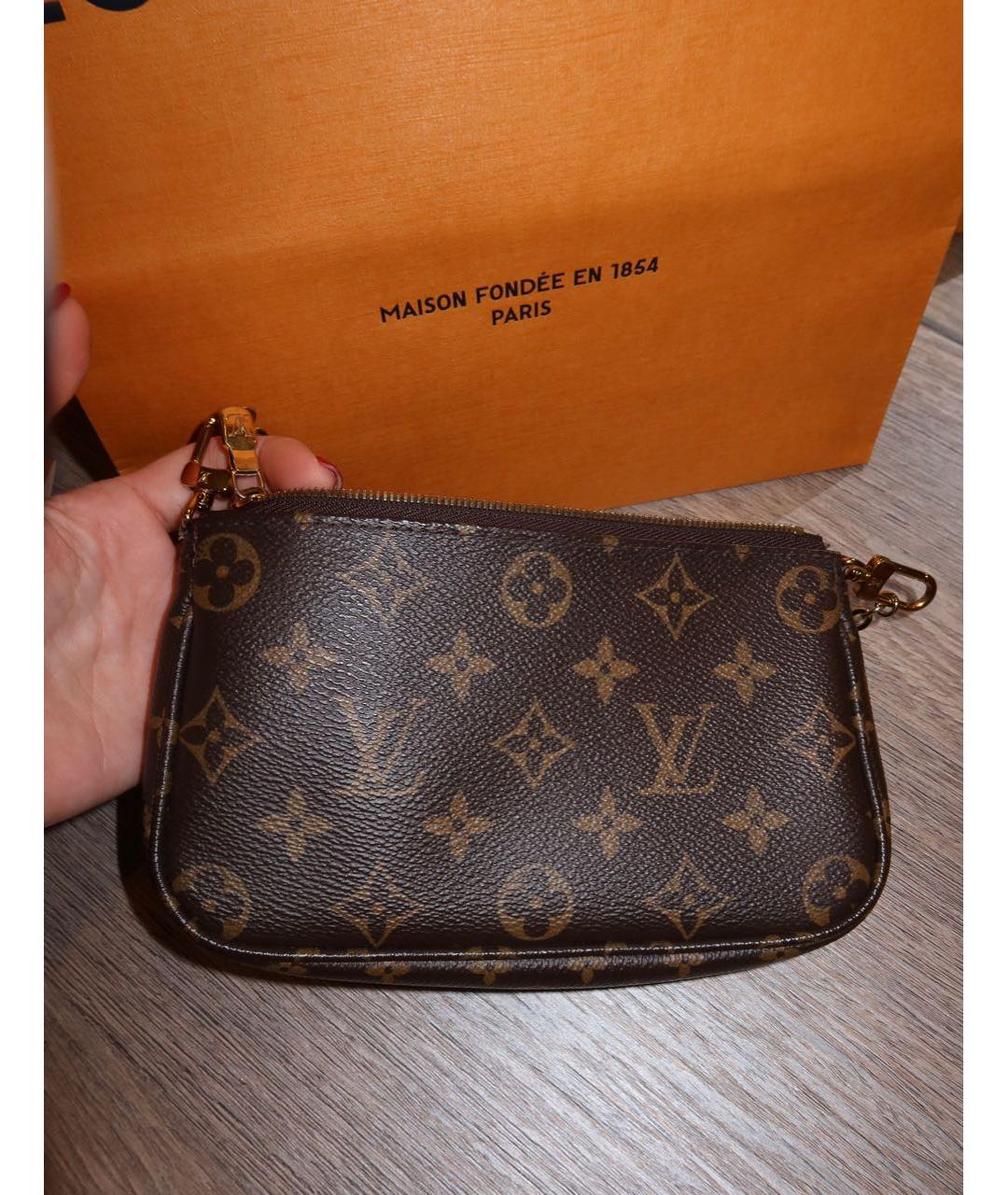 LOUIS VUITTON Коричневая сумка через плечо, фото 4