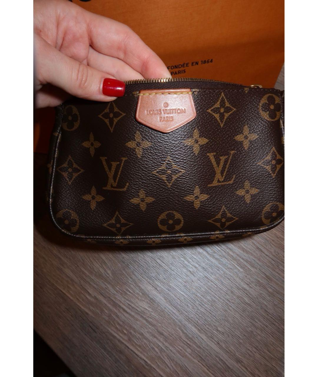 LOUIS VUITTON Коричневая сумка через плечо, фото 3