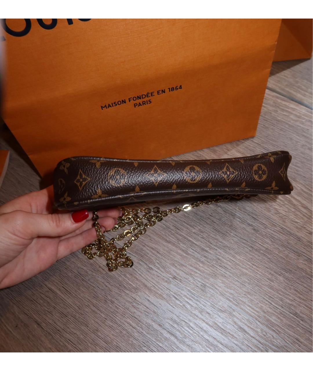 LOUIS VUITTON Коричневая сумка через плечо, фото 5