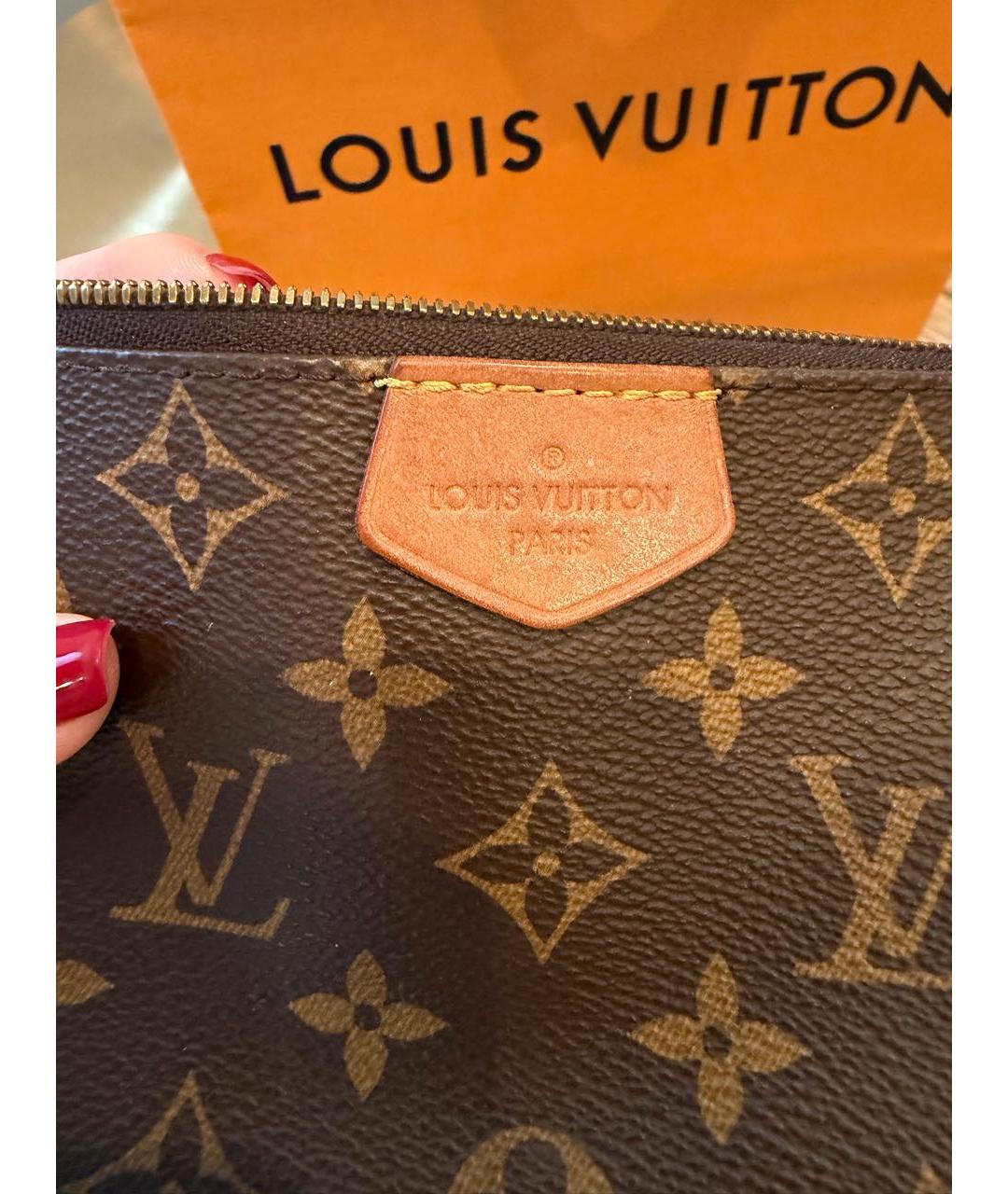 LOUIS VUITTON Коричневая сумка через плечо, фото 6