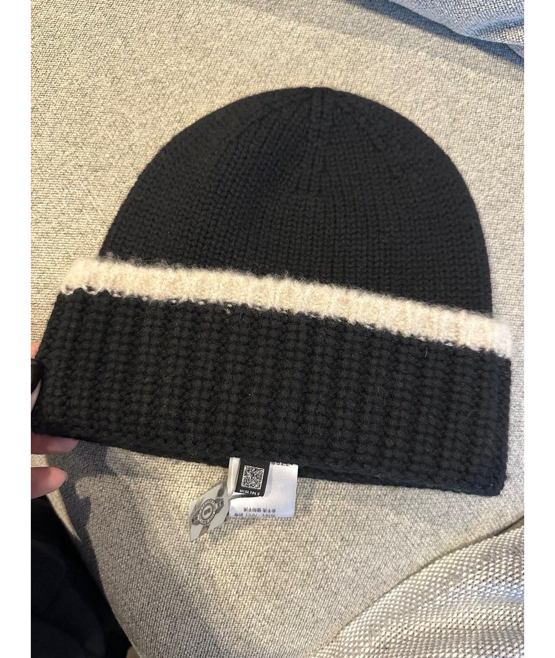 CHANEL Черная кашемировая шапка, фото 2